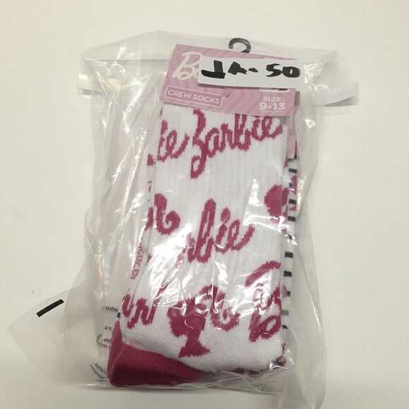 Mattel Barbie Crew Socks Set 3-Pack Pink Size 9-13 Women NWT Barbicore - Picture 4 of 4